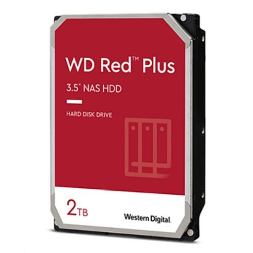 WD 3,5" 2TB SATA3 Red Plus Series NAS Festplatte 5400U/min 64Mb Cache OEM - Bild 1 von 2