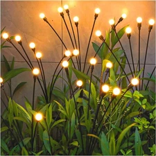 Solar Garden Lights - Upgraded Solar Swaying Light, Sway by Wind, Outdoor Lig...