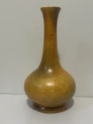 New ListingHAEGER POTTERY 7” ONION BULB VASE YELLOW BRUSH ON GLAZE MCM