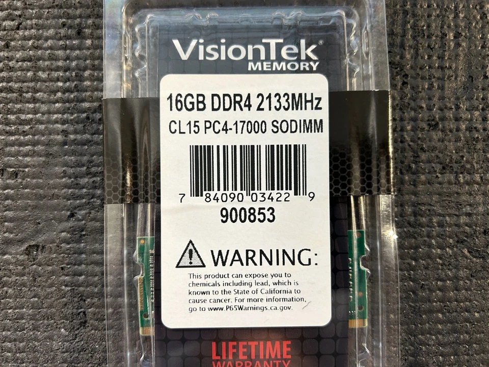 VisionTek 1 x 16GB PC4-17000 DDR4 2133MHz 260-pin SODIMM Memory Module 900853 - Image 4 of 4