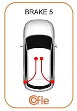 Handbremsleitung hinten links 10.9336 COFLE für SMART ROADSTER CABRIO CITY-COUPE