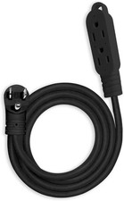 3 Outlet Extension Cord for Indoor 3 Prong 12 ft with 16AWG 125V 1625W NEW