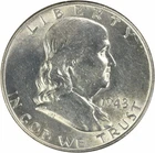 1948 Franklin Silver Half Dollar AU Uncertified #303