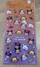 DAISO Disney Tsum Tsum Design Stickers Mickey Mouse Halloween  👻🎃 Sheet Friend
