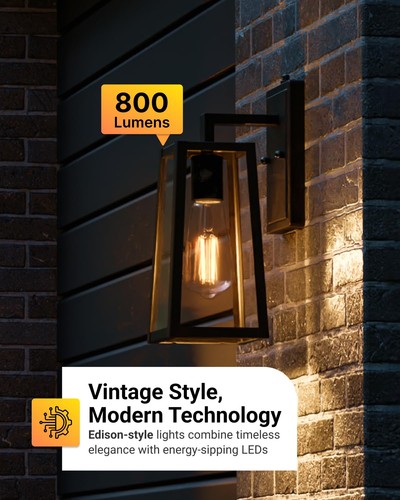 Sunco Dusk to Dawn LED Outdoor Lights Bulb, ST64 Edison Style Automatic Light... - Picture 2 of 7