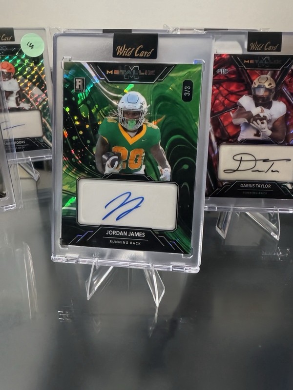 Wild Card 2025 Metallix Jordan James Oregon Ducks Auto 3/3 #WMPA-JJ