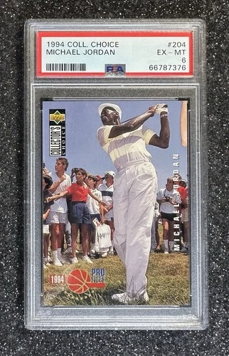 1994 Collector's Choice Michael Jordan 'Pro Files' #204 (5x MVP/HOF) PSA 6 EX-MT