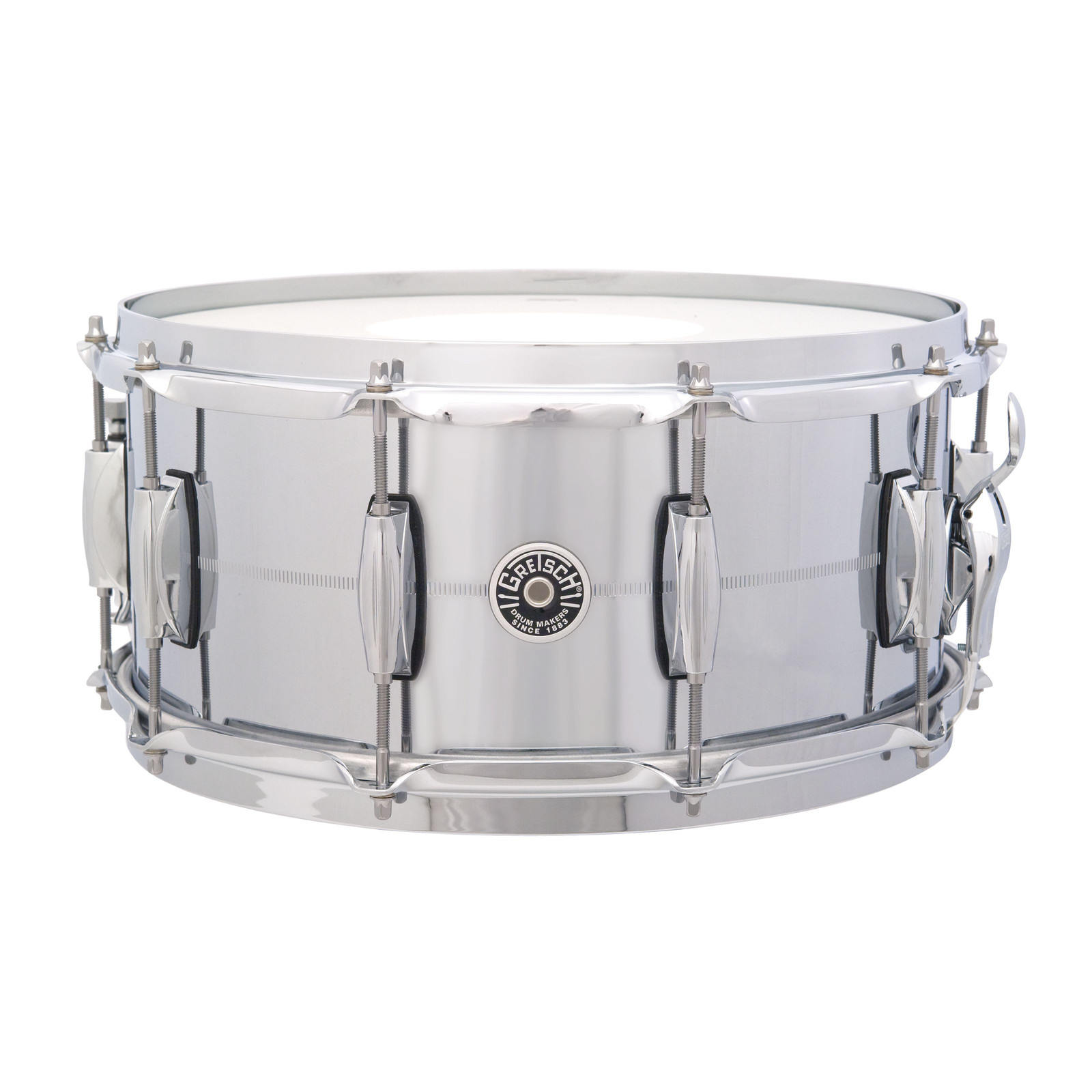 Малый барабан Gretsch Brooklyn 14x6,5, хром поверх латуни
