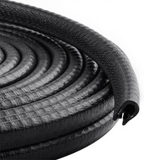 Car Door Guards 33Ft 10M , Rubber U Shape Edge Trim Protection Strip, Black No-G