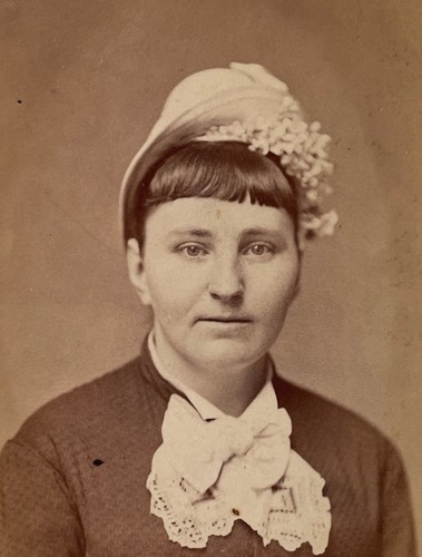 CDV Antik Foto Carte Besuch junge Frau Portrait Boston MA ES Dunshee - Bild 3 von 3