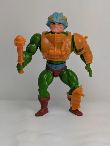 Vintage Mattel He-Man 'Man At Arms' Action Figure, 1981 MotU Soft Head, Complete