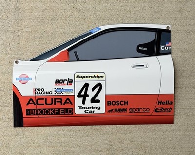 WOW! Curved Acura Integra ITR Speed World Challenge RACE CAR Door Style 3D Sign