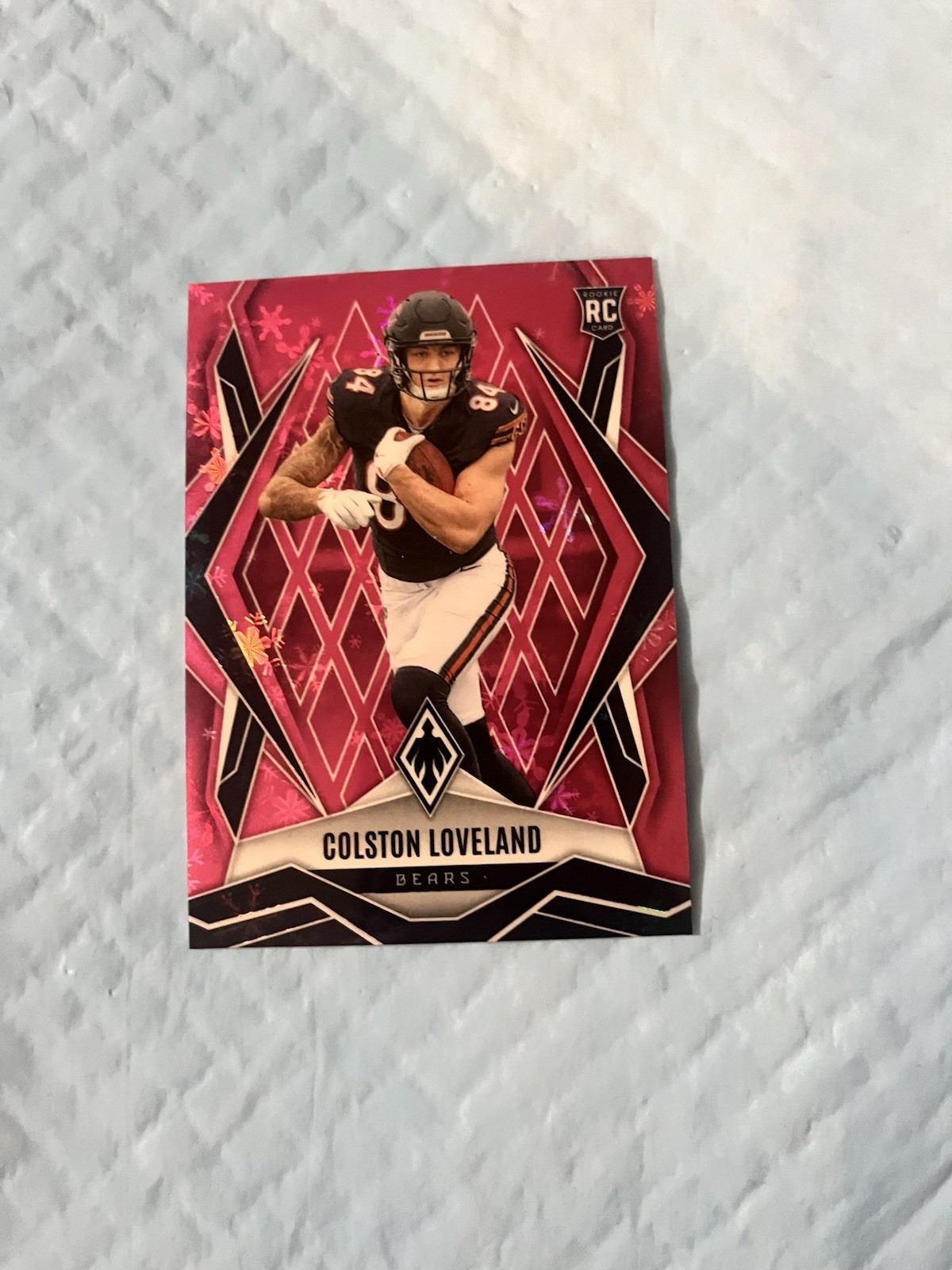 2025 Panini Phoenix - Colston Loveland #179 Hyper Pink /299 (RC) Chicago Bears