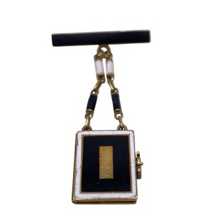 Antique Victorian 14k Book Locket with Tin Type Photo Enameled Jewelry 8.22 gram