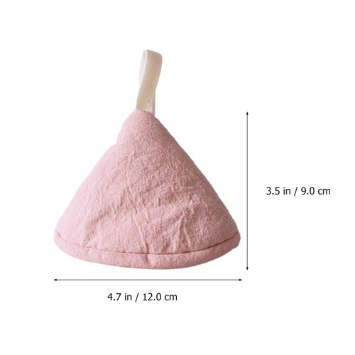 2 Pcs Pot Cap Heat Insulation Pad Triangular Cute Holders Handle Cotton Caps - Bild 2 von 12