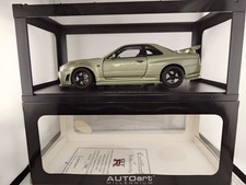 1/18 NISSAN SKYLINE GT-R R34 V-SPECII Nur Millennium Jade Autoart 77353 Nissan