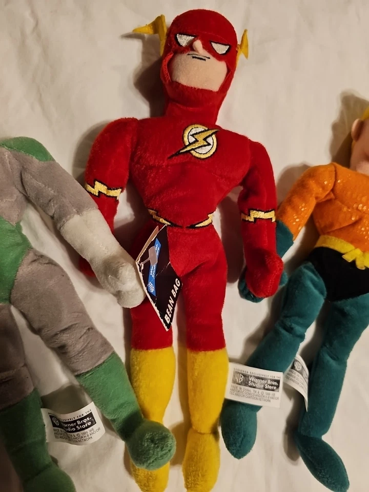 Figuras de bolsa de frijoles DC Justice League of America WB vintage 1998/99 de 11 pulgadas Foto 3 de 4