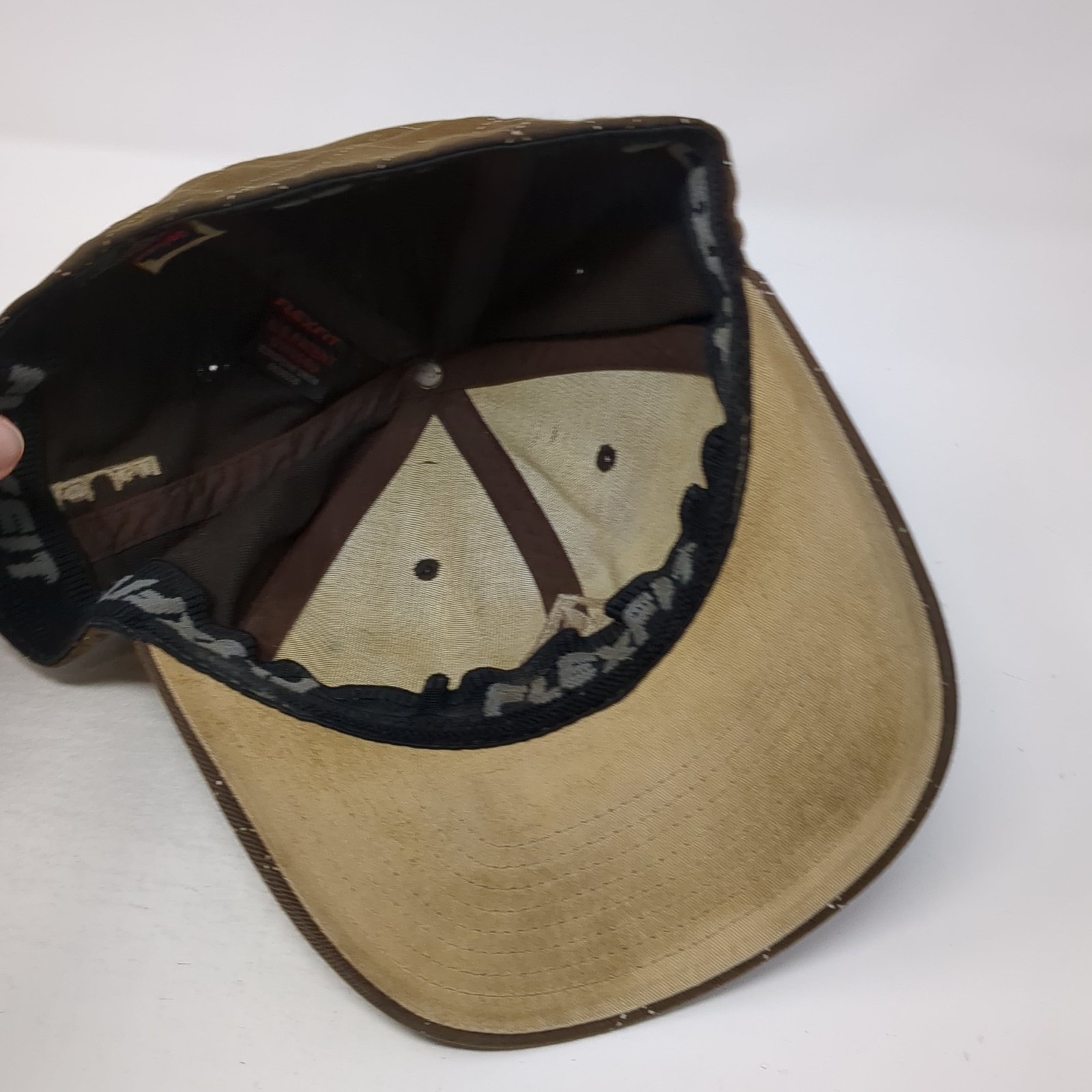Volcom Stone Fitted Hat Brown Medium Embroidered … - image 7