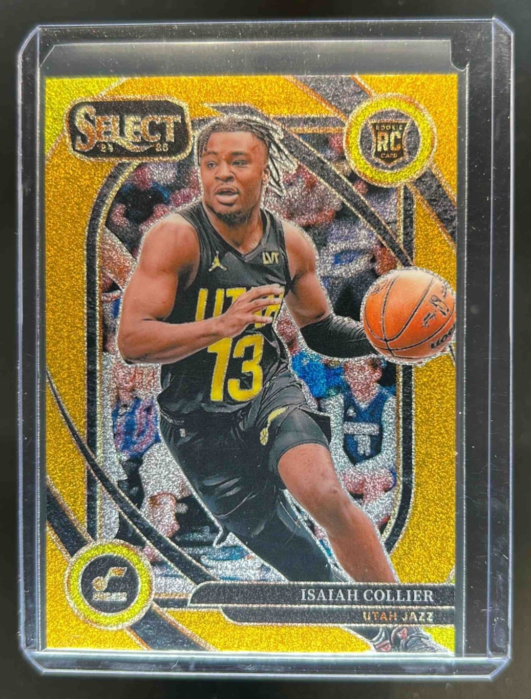 2024-25 Select Isaiah Collier Courtside RC Gold Glitter Prizm #279 Jazz