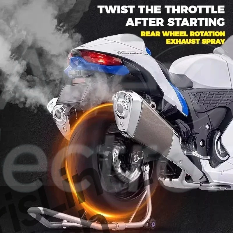1:6 SUZUKI HAYABUSA GSX-1300R Alloy Metal Diecast Motorcycle Model Decoration - Image 4 of 4
