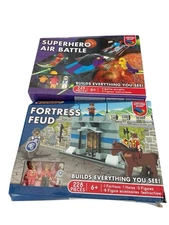 Blokko Lot: Fortress Feud & Superhero Air Battle ~ New Sealed Compatible 