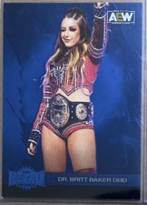Dr. Britt Baker DMD 2022 Skybox Metal Universe AEW #107 Blue Spectrum