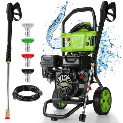 #ad 4200 PSI 4.0 GPM Gas Pressure Washer Cold Water Pressure Washer with 5 Nozzles $339.99