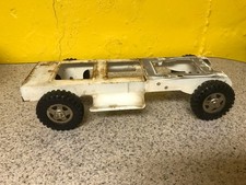 Tonka 1961 White Stake Truck Frame and Tires Only for Parts Or Restore