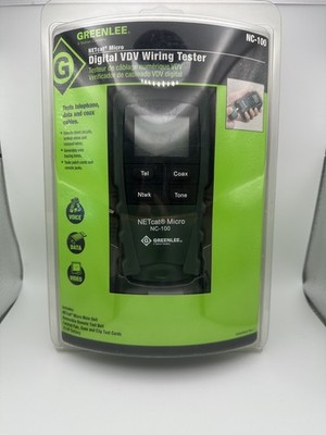 GREENLEE NETcat  Micro Digital Voice Data and Video Wiring Tester NC-100