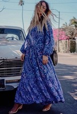 Spell & The Gypsy Dress Size S AU 8-12 US 4-8 City Lights Gown Purple Oversized