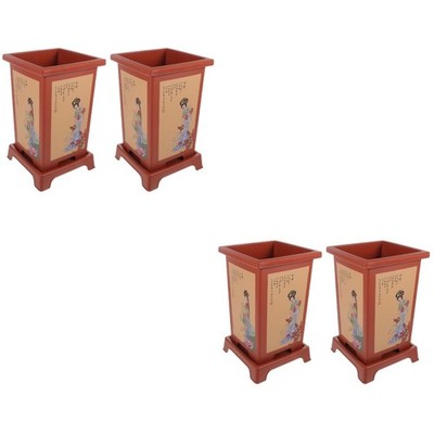  Set of 2 Orchideen Übertopf Pflanztöpfe Orchideentöpfe Mit Löchern