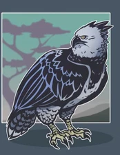 Magnificent Harpy Eagle 8.5 x 11 Blank Notebook Journal Ske... by Sloth, Sniggle