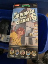 NECA TMNT SDCC 2021 Exclusive CHANNEL 6 Newsroom 4 pack BUNDLE MOC SEALED TURLES