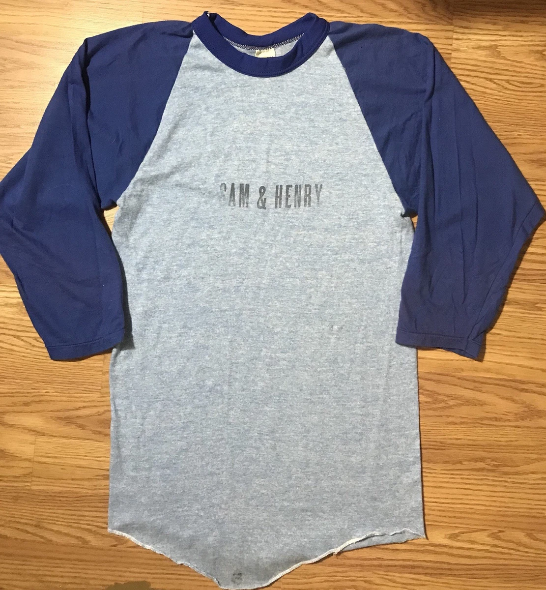 Russell Athletic Cotton Blend 3/4 Sleeve Vintage T-Shirts for Men