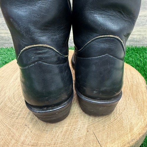 Hondo Boots Men - Size 7D - Vintage Black Cowboy Boots Style 7875 - Picture 6 of 12