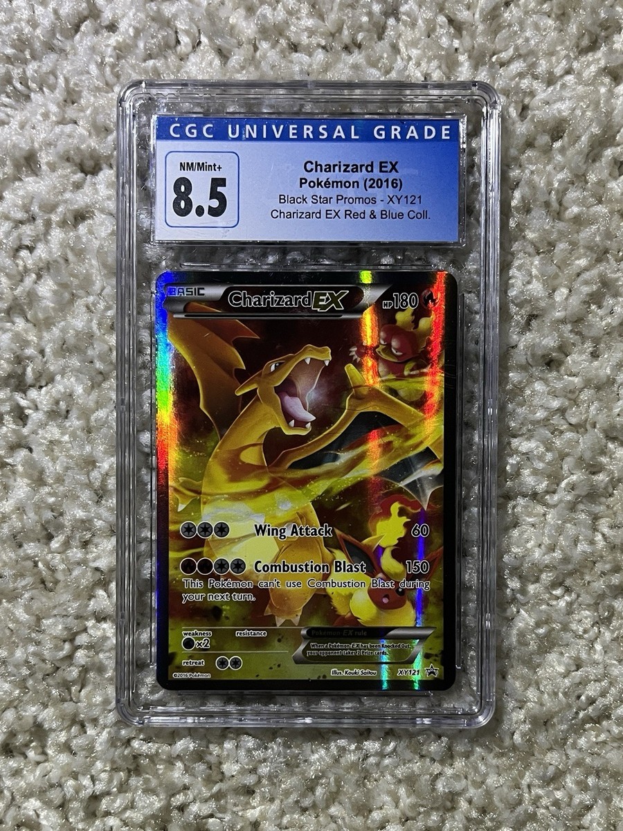 Charizard EX CGC 8.5 Old Blue Label Pokemon 2016 Black Star Promo