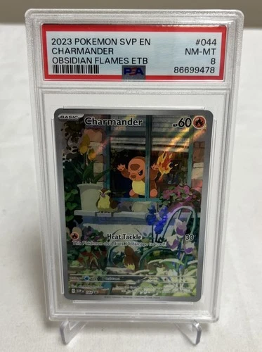 Charmander 044 Black Star Promo 2023 Pokemon Obsidian Flames PSA 8 NM-MT