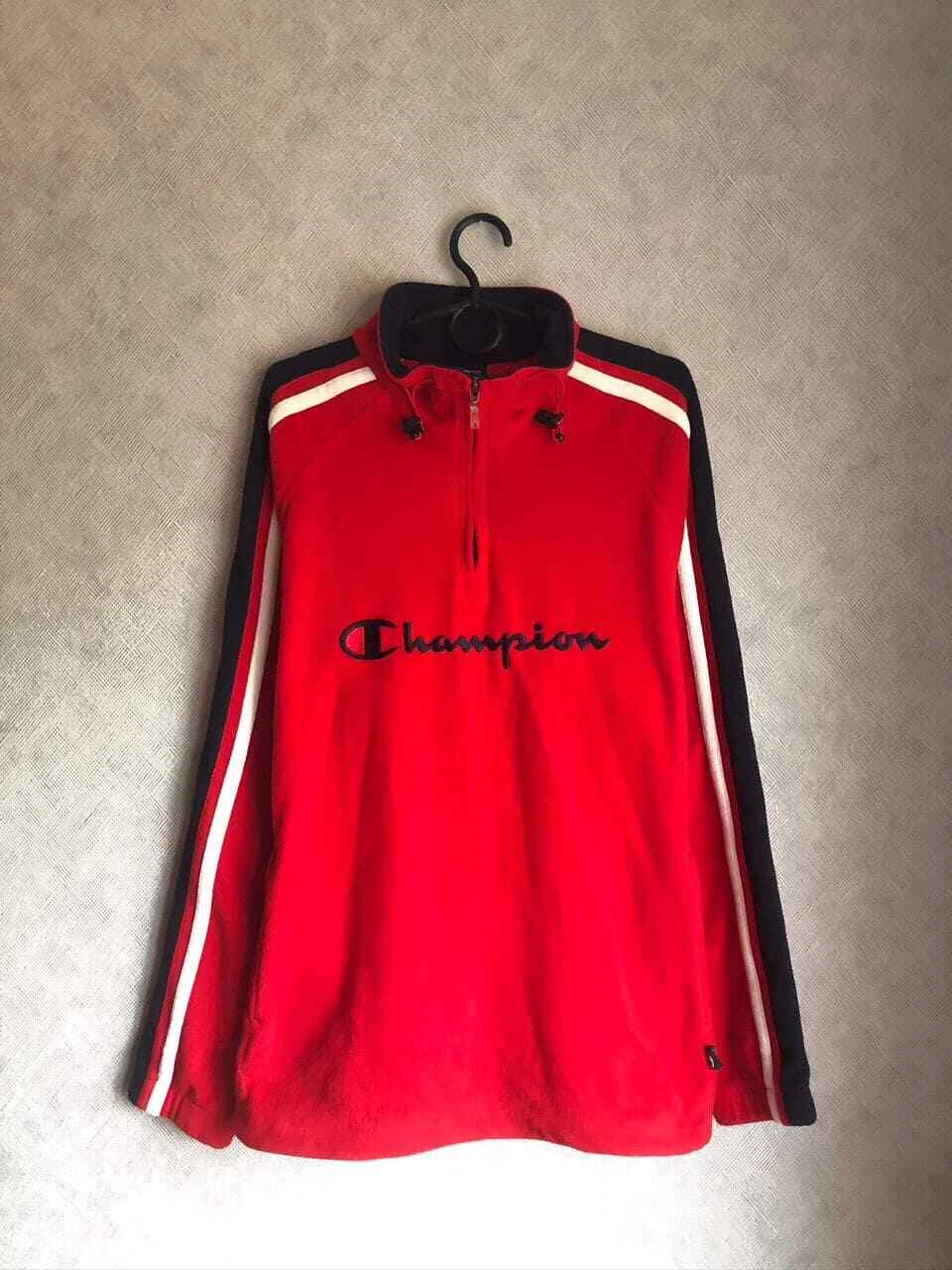 Vintage Champion fleece half zip fleece jacket