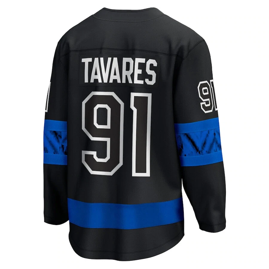 Men's Toronto Maple Leafs John Tavares Fanatics Black Alt Drew House NHL Jersey - Image 4 of 4
