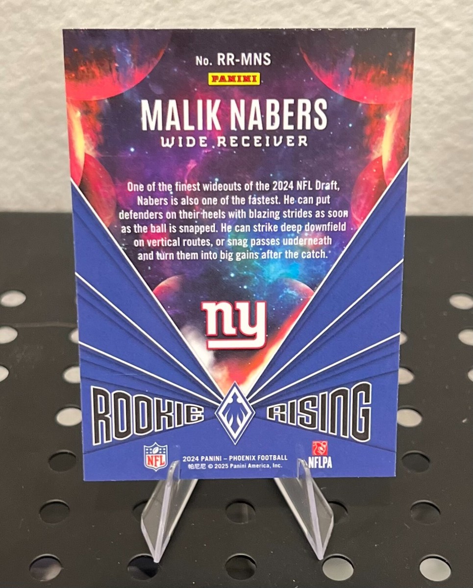 2024 Panini Phoenix Malik Nabers - Rookie Rising Silver Wave