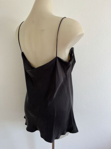 St Agni BELLE TOP Camisola NEGRO XL 100% Seda Lavada con Arena Satén Mínimo G... - Imagen 10 de 12