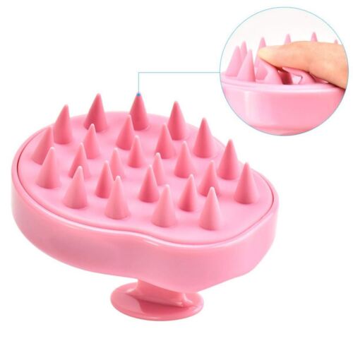 2er-Pack rosa Kopfhaut Massage Shampoo Bürste Peeling Kopfhaut Massagegerät - Bild 5 von 7