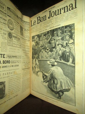 ''GUTES JOURNAL'' Zeichnung Gravur engraving Daudet Einband 52 Nummer 2. Sem. Ann 1898