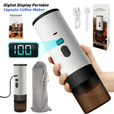 Portable Electric Espresso Machine Rechargeable Self-Heating Coffee Maker Travel