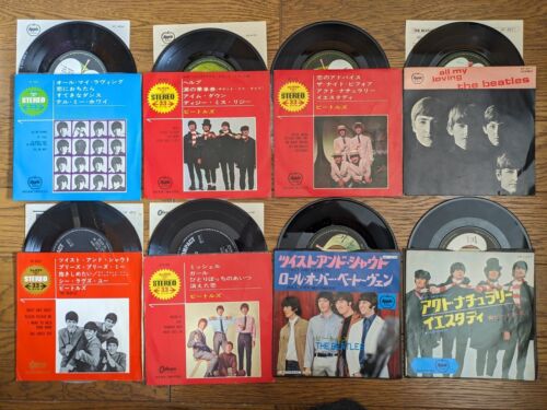 THE BEATLES (& Solo) Lot of 32 JAPAN EP & 7" Single incl. 1 RED WAX 1 PROMO - Afbeelding 1 van 6
