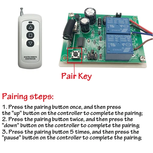 Wireless Remote Controller for DC 12V 24V Linear Actuator Motor Forward Reverse - Picture 6 of 16