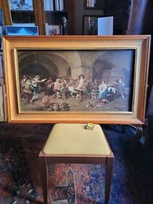 ANTICO DIPINTO/"ALLEGRA OSTERIA"/FIRMATO/FINE OTTOCENTO/OLIO/FRANCIA.