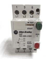 ALLEN-BRADLEY MANUAL STARTER, 140-MN-0160, 600-690 V, 18 A, 3 POLE, 3 PHASE