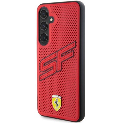 Handyhlle Case Galaxy S24 Plus Ferrari Kunstleder rot Logo Metall | eBay.de