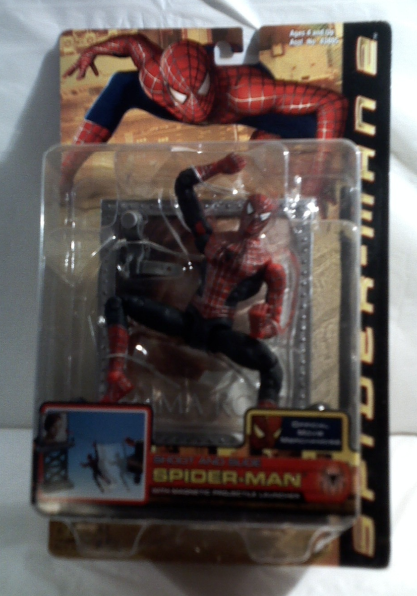 スパイダーマン2 6インチ toybiz トイビズSHOOTAND SLIDE Marvel Toybiz Spider-Man 2 Shoot And Slide Action Figure